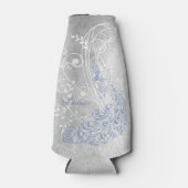 Light Blue Peacock Personalisierte Flasche Cooler Flaschenkühler (Vorderseite)