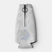 Light Blue Peacock Personalisierte Flasche Cooler Flaschenkühler (Rückseite)