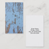 Light Blue Peeling Paint Visitenkarte (Vorne/Hinten)