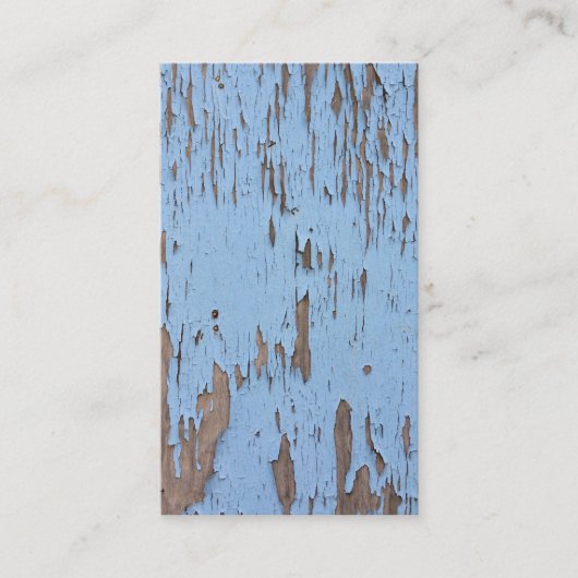 Light Blue Peeling Paint Visitenkarte (Vorderseite)