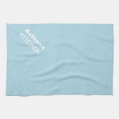 Light Blue Personalisiert Premium farbig Küchentuch (Horizontal)