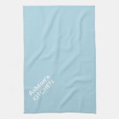 Light Blue Personalisiert Premium farbig Küchentuch (Vertikal)