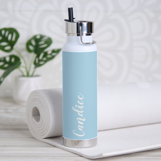 Light Blue Personalisiert Wedding Bridesmaid Trinkflasche (Yoga)