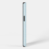Light Blue Petals Strick Pattern iPhone Hülle (Rechte Seite)