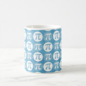 Light Blue Pi Circles Kaffeetasse (Mittel)