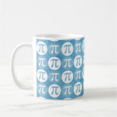 Light Blue Pi Circles Kaffeetasse (Links)