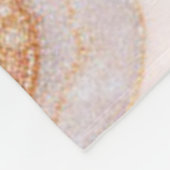 Light Blue Pink Agate Marble Trendy Collection Fleecedecke (Ecke)