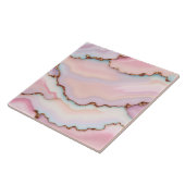 Light Blue Pink Marble Agate Modern Collection Fliese (Seite)
