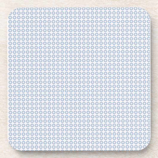 Light Blue Plus Circles Untersetzer (Vorderseite)