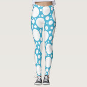 Light Blue Polka Dot Leggings (Vorderseite)