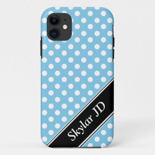 Light Blue Polka Dot personalisiert iPhone 5 Fall Case-Mate iPhone Hülle