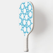Light Blue Polka Dot Pickleball Schläger (Links)