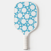 Light Blue Polka Dot Pickleball Schläger (Vorderseite)