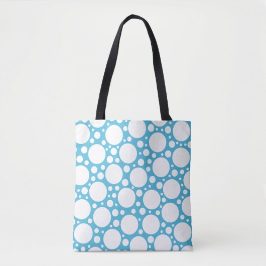 Light Blue Polka Dot Tasche (Vorderseite)