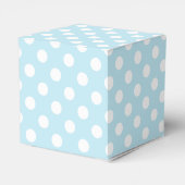 Light Blue Polka Dots Geschenkschachtel (Rückseite)