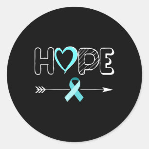 Light Blue Products Ribbon Hydrocephalus Awareness Runder Aufkleber
