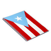 Light Blue Puerto Rican Flag Notizblock (Rechte Seite)