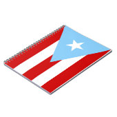 Light Blue Puerto Rican Flag Notizblock (Linke Seite)