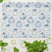 Light Blue Pumpkin Pattern - Küchentücher (Gefaltet)