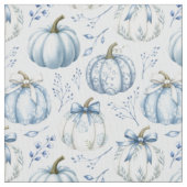 Light Blue Pumpkin Pattern - Stoff (Nahaufnahme)