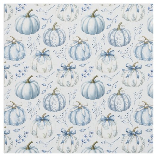 Light Blue Pumpkin Pattern - Stoff (Muster)