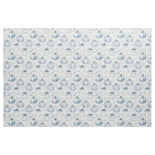 Light Blue Pumpkin Pattern - Stoff (Fat Quarter (45,7 x 55,9 cm))
