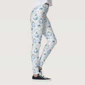 Light Blue PumpkinPattern - Leggings (Rechts)