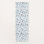 Light Blue PumpkinPattern - Yoga Mat Yogamatte (Vorderseite)