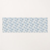 Light Blue PumpkinPattern - Yoga Mat Yogamatte (Vorderseite (Horizontal))