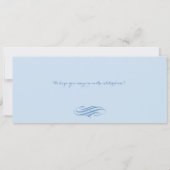 Light Blue Quinceanera Boarding Pass - Paris Einladung (Rückseite)
