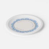 Light Blue Quinceanera Pappteller (Schrägansicht)