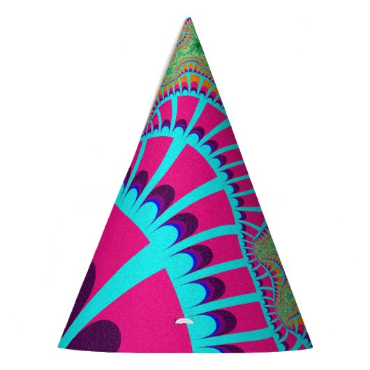 Light Blue Rainbow Remix Partyhütchen (Links)