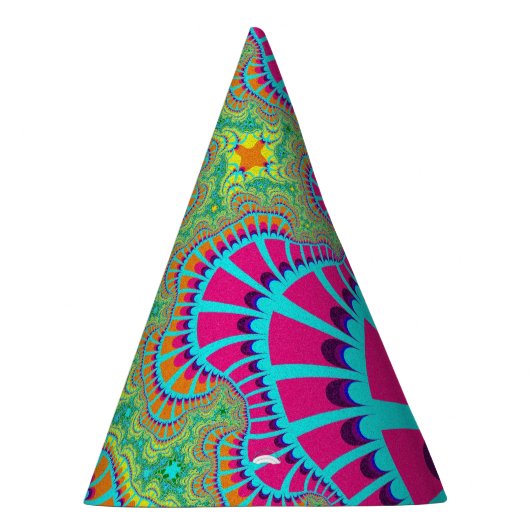 Light Blue Rainbow Remix Partyhütchen (Rechts)