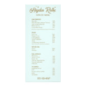 Light Blue Retro Typografie Werbekarte (Vorne)