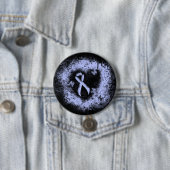 Light Blue Ribbon Grunge Herz Button (Beispiel)