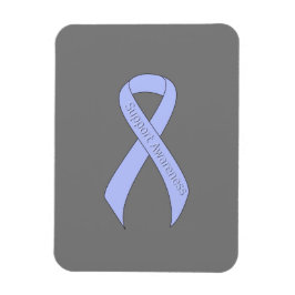 Light Blue Ribbon Support Awareness Magnet