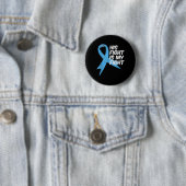 Light Blue Ribbon Support Warrior Prostatakrebs Button (Beispiel)