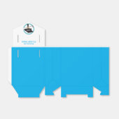 Light Blue Ring on Grad Cap Abschluss Geschenkschachtel (Ungefaltet)