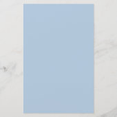 Light Blue Romance und Vintage Wedding Programme (Rückseite)