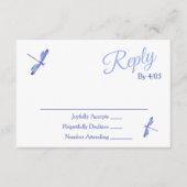 Light Blue RSVP Enclosure Cards Hinweiskarte (Vorderseite)