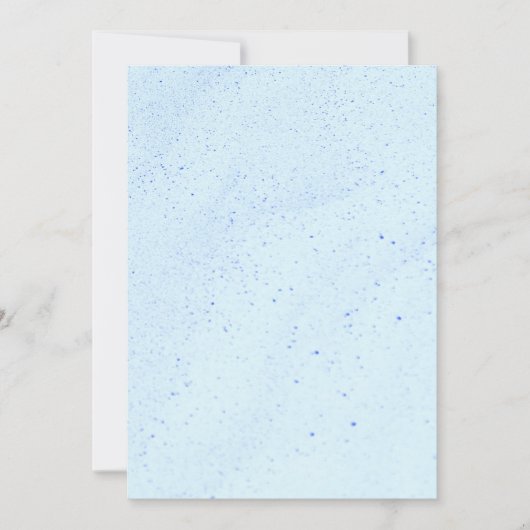Light Blue Sand Einladung (Vorderseite)