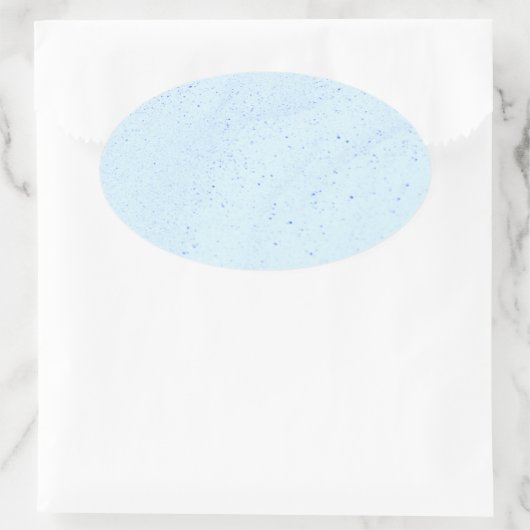 Light Blue Sand Ovaler Aufkleber (Tasche)