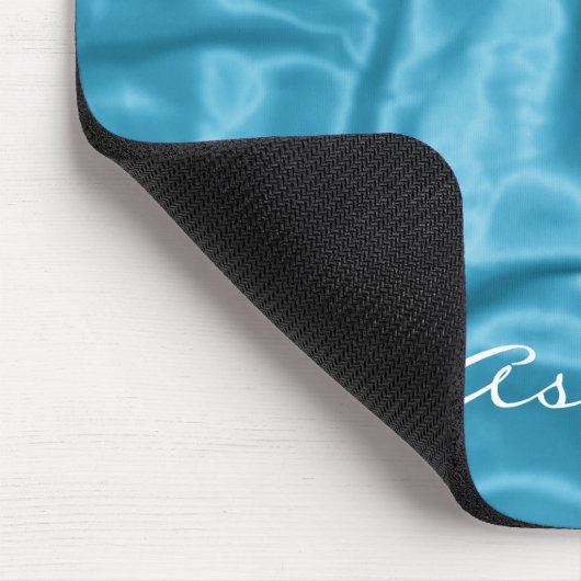 Light Blue Satin - Computer Mousepad (Ecke)