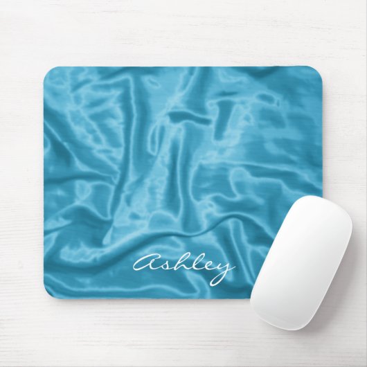 Light Blue Satin - Computer Mousepad (Mit Mouse)