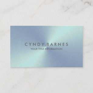 Light Blue Sheen Business Card Visitenkarte