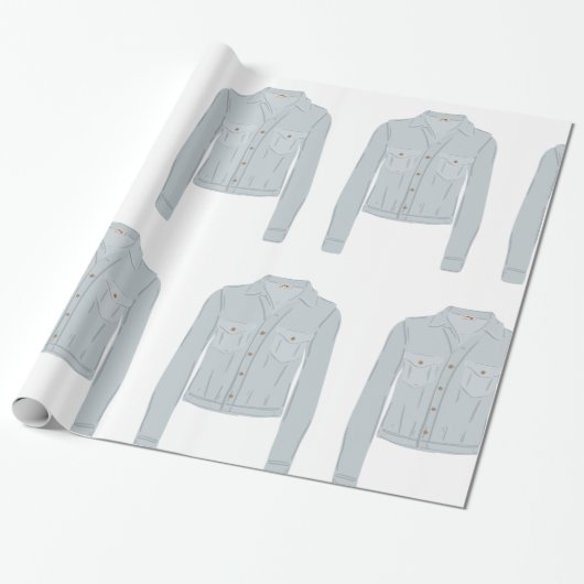 Light Blue Shirt Geschenkpapier (Ungerollt)