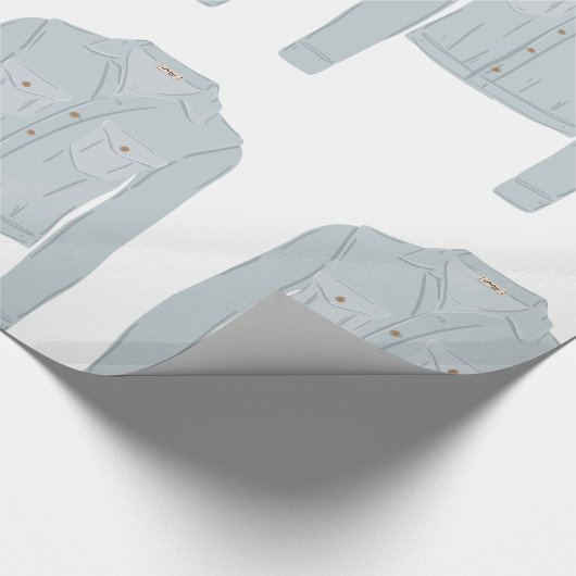 Light Blue Shirt Geschenkpapier