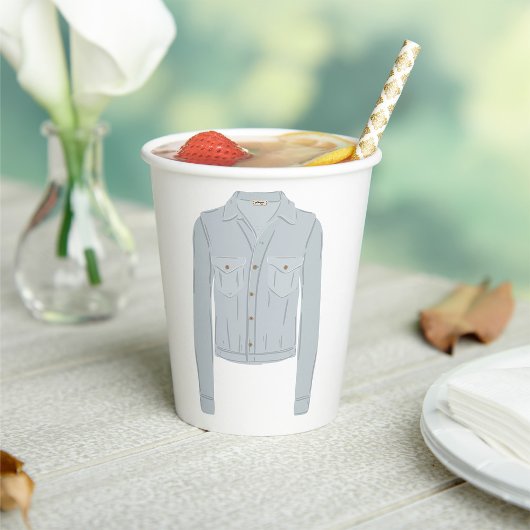 Light Blue Shirt Pappbecher