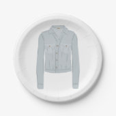 Light Blue Shirt Pappteller (Vorderseite)