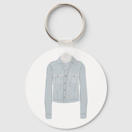 Light Blue Shirt Schlüsselanhänger (Rückseite)